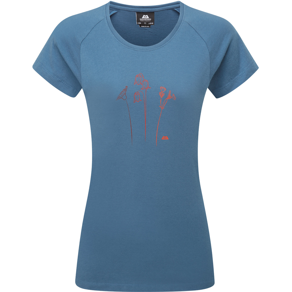 Mountain Equipment Donna Maglietta Mountain Flower (Taglia XS, Blu)