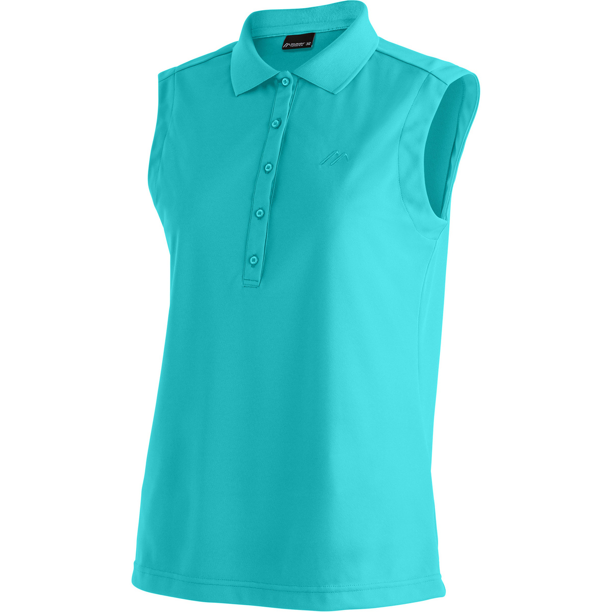 Maier Sports Damen Ulrike Polo T-Shirt (Größe L , tuerkis)