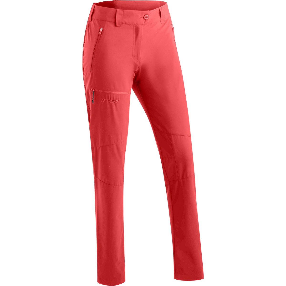 Maier Sports Donna Pantaloni Lulaka Loop (Taglia XS, Rosso)