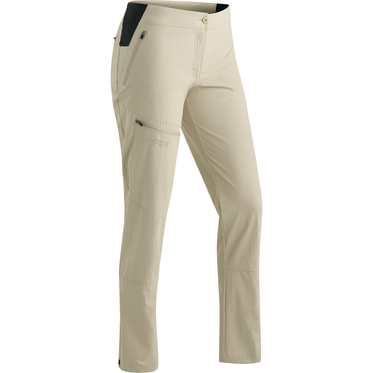 Maier Sports Damen Inara Slim Vario Hose (Größe L , beige)