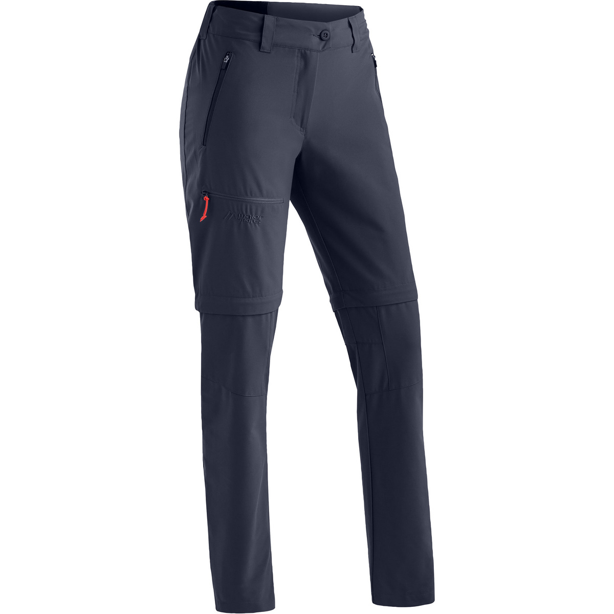 Maier Sports Damen Nata Zip Loop Zip Off Hose (Größe 4XL, blau)