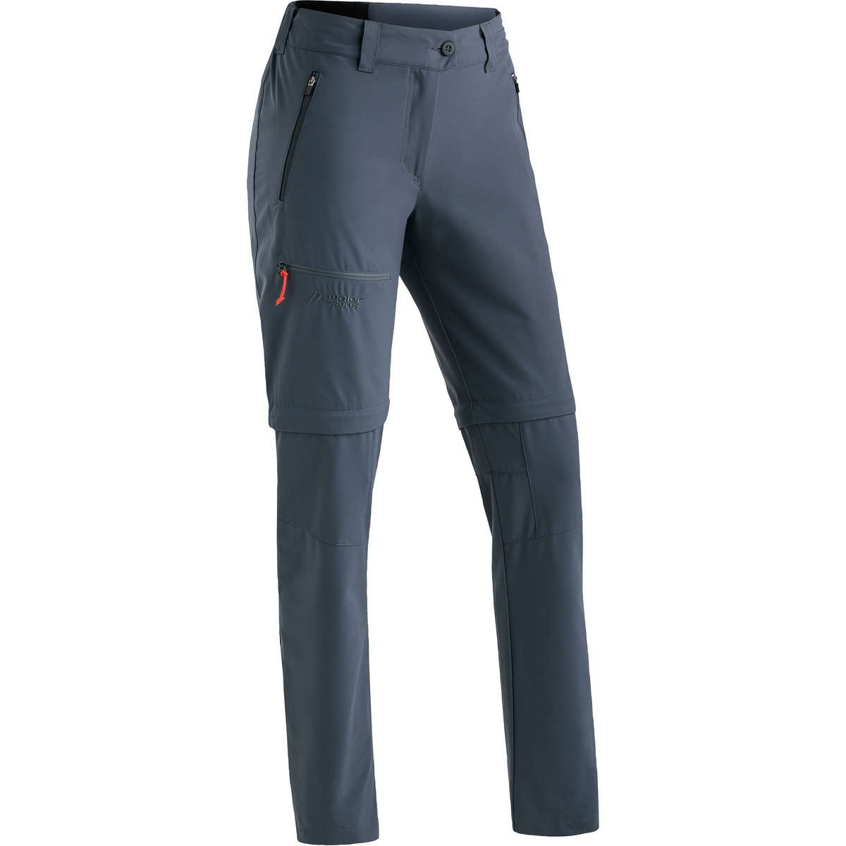 Maier Sports Damen Nata Zip Loop Zip Off Hose (Größe L, blau)