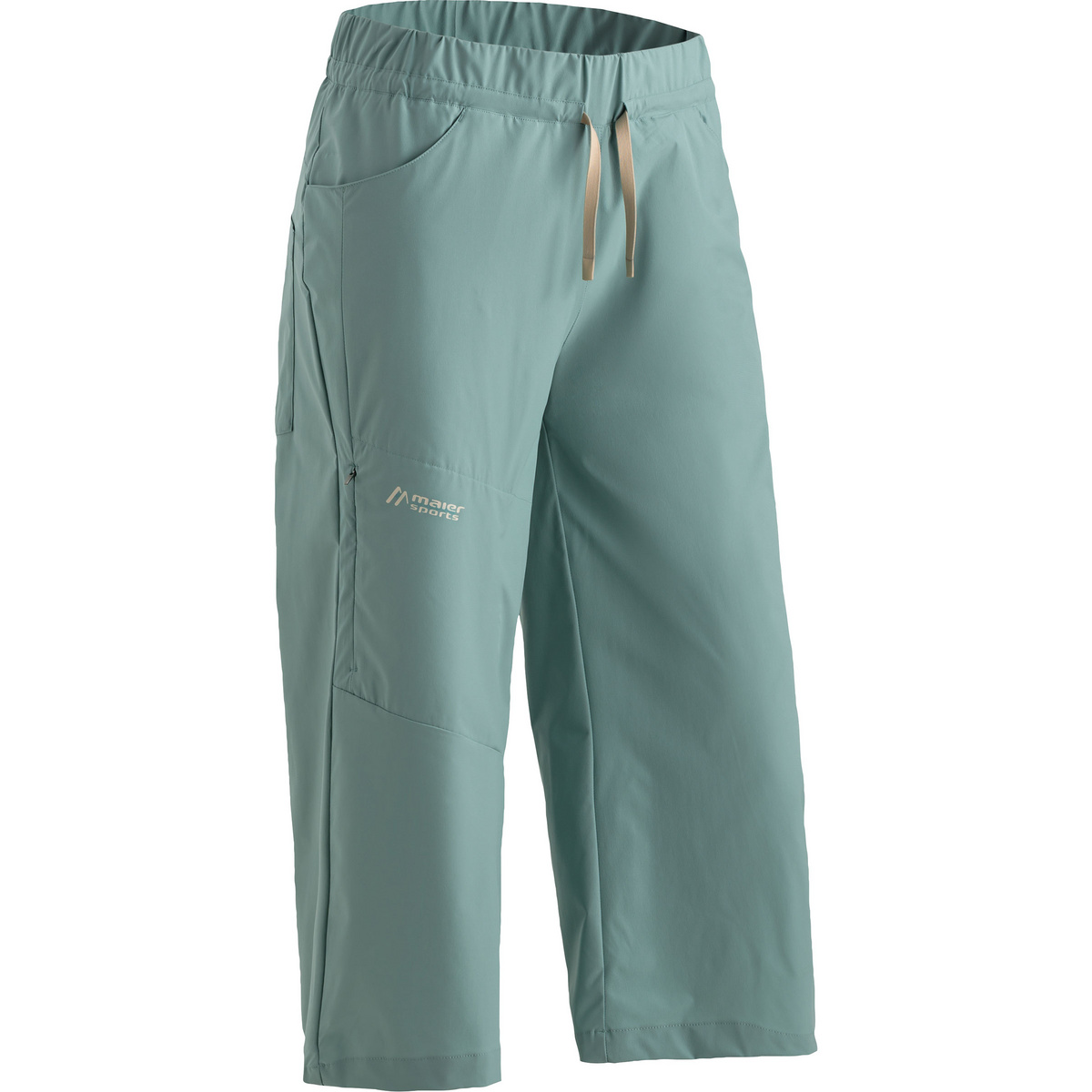 Maier Sports Donna Pantaloni Fortunit Culotte 7/8 (Taglia XL, Verde)