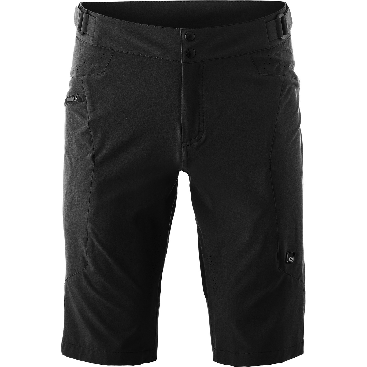 Gonso Uomo Pantaloncini da ciclismo corti Trail Hipbag (Taglia M, Nero)