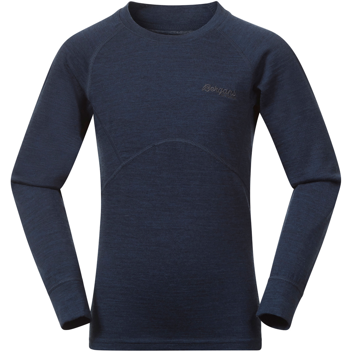 Bergans Bambino Maglia a manica lunga Inner:Pure Merino (Taglia 110, Blu)