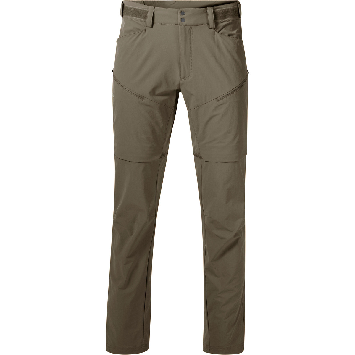 Bergans Herren Convertible Zip-Off Softshell Hose (Größe L, oliv)