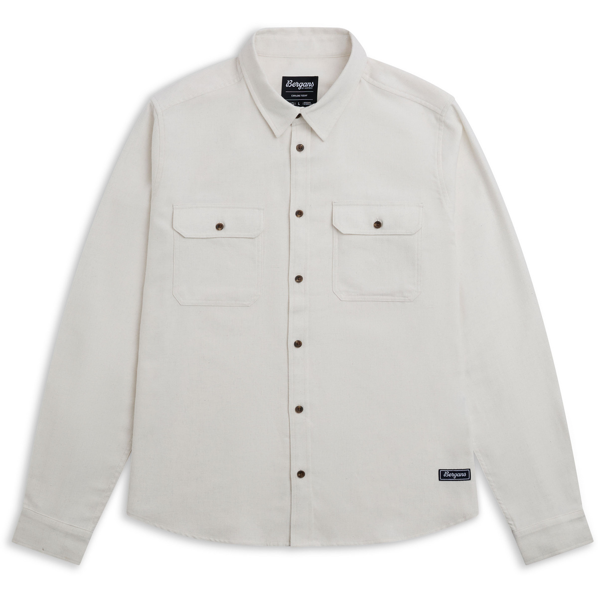 Bergans Herren Nordmarka Flannel Hemd (Größe XL, beige)