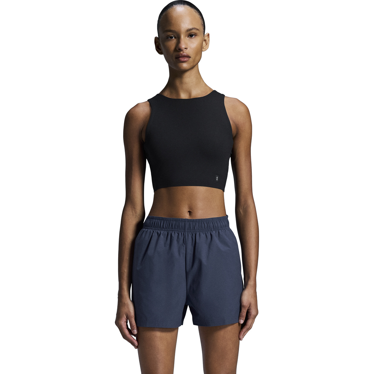 ON Damen Core 2-in-1 Crop Sport BH (Größe XS, schwarz)