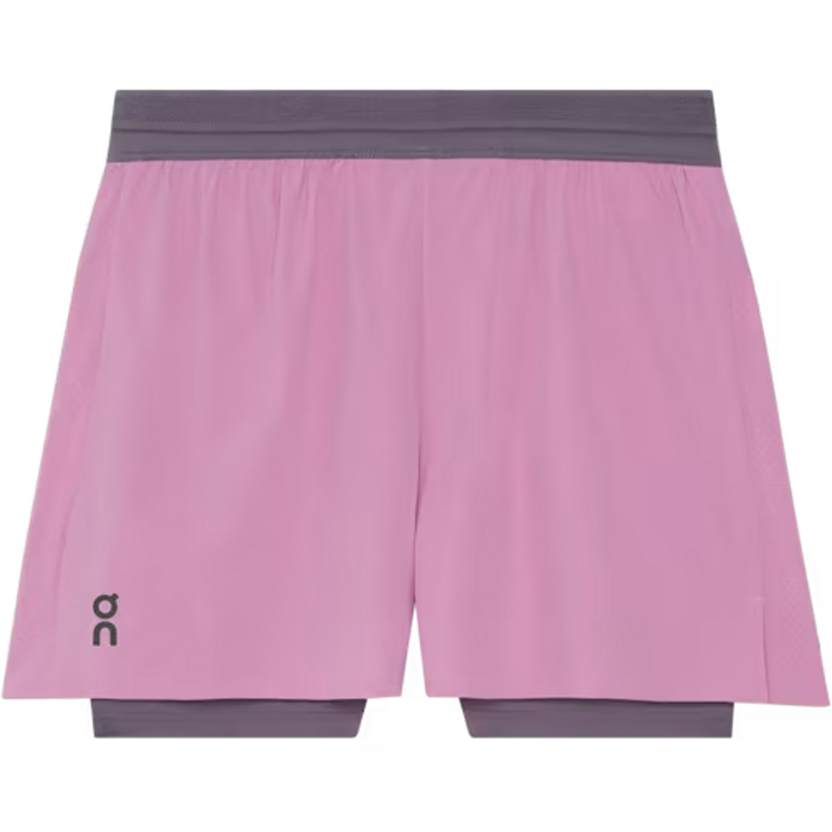 On Damen 3" Performance 2/1 Shorts (Größe L, rosa)