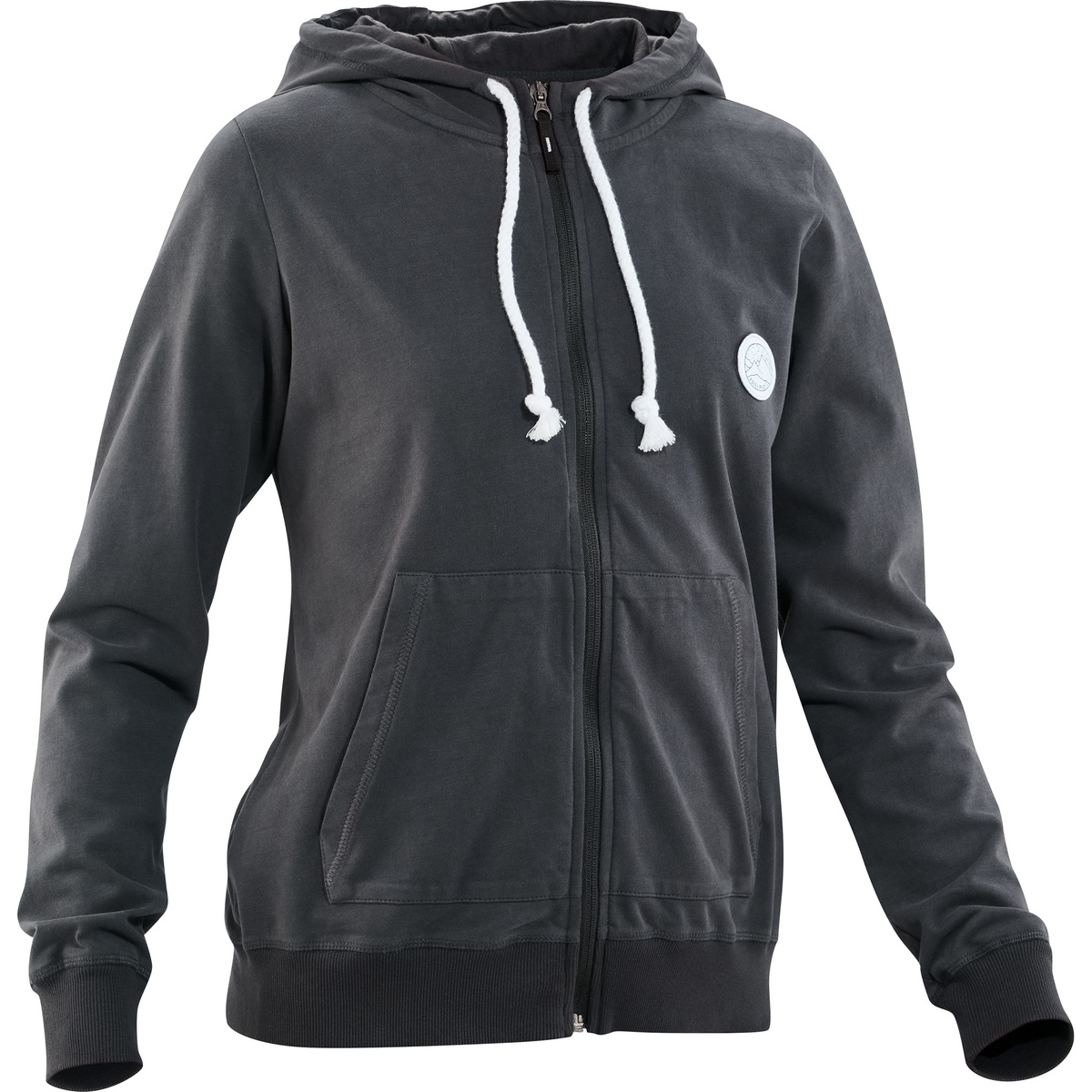 Edelrid Femme Sweat à capuche Bege Zip (taille S, Noir)