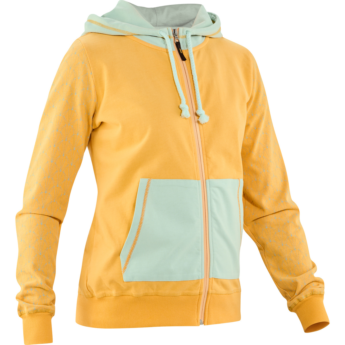 Edelrid Damen Bege Zip Hoodie (Größe S, gelb)