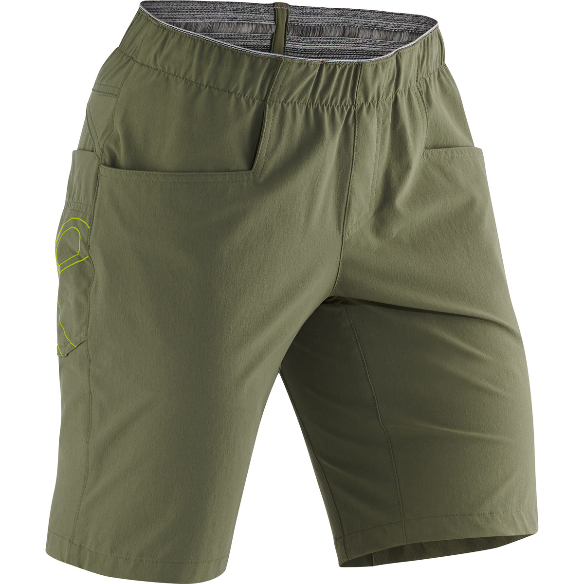 Edelrid Donna Pantaloncini Radar II (Taglia XS, Verde oliva)