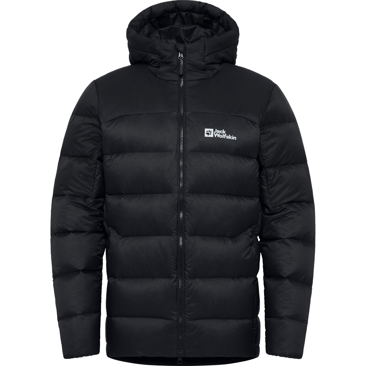 Jack Wolfskin Herren Nebelhorn Down Hoodie Jacke (Größe M, schwarz)