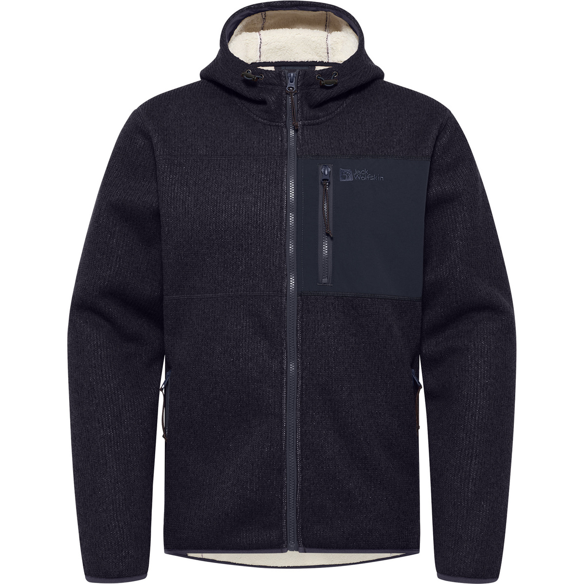 Jack Wolfskin Herren Kaminfeuer Hoodie Jacke (Größe L, blau)