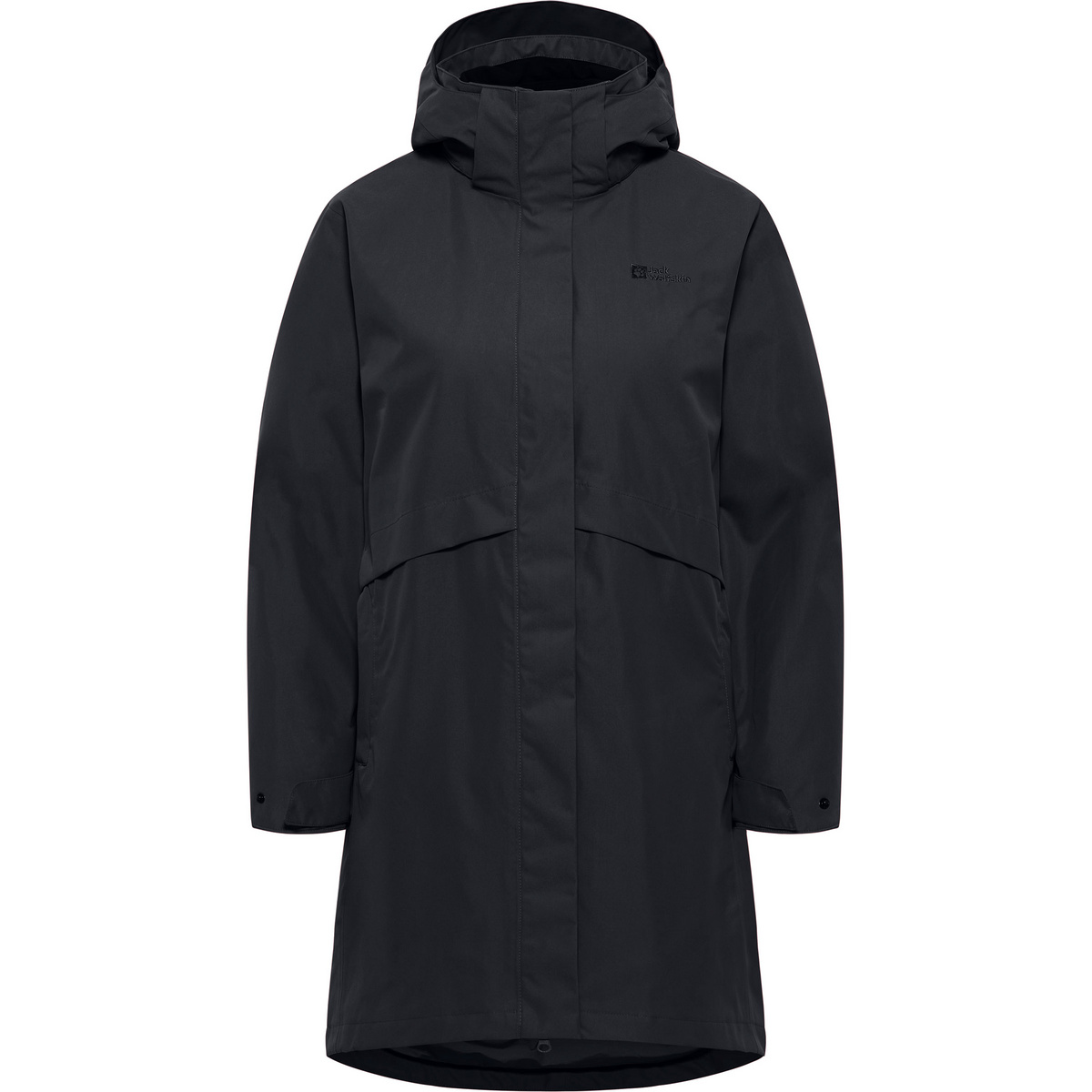 Jack Wolfskin Damen Baylight 3in1 Mantel (Größe XL, schwarz)