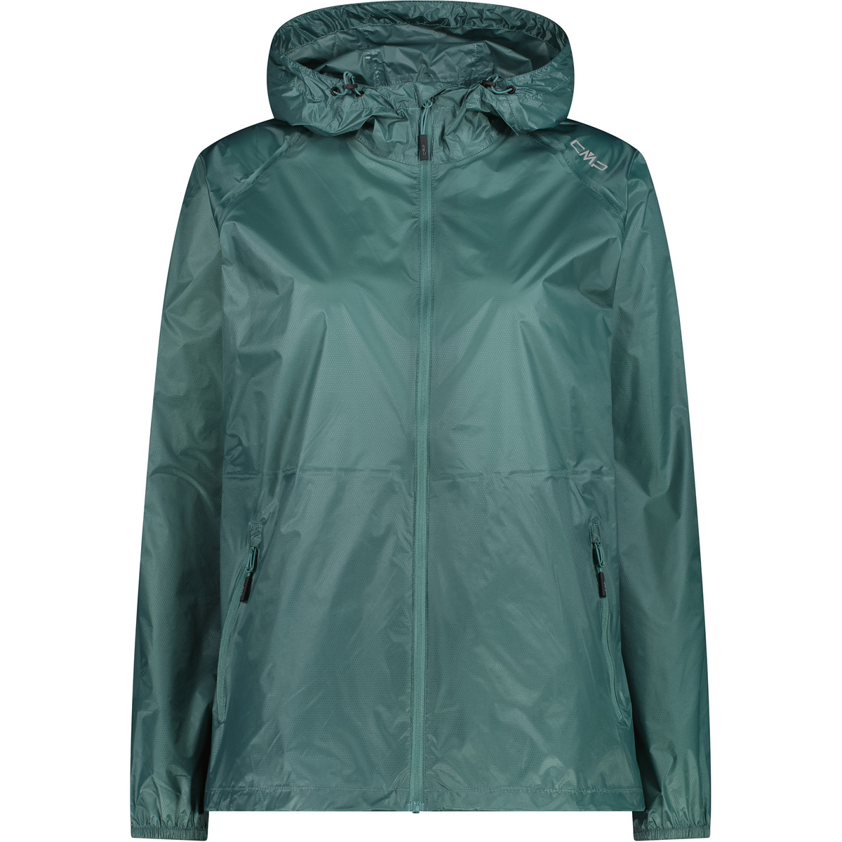 CMP Damen Rain Hoodie Jacke (Größe XS, tuerkis)