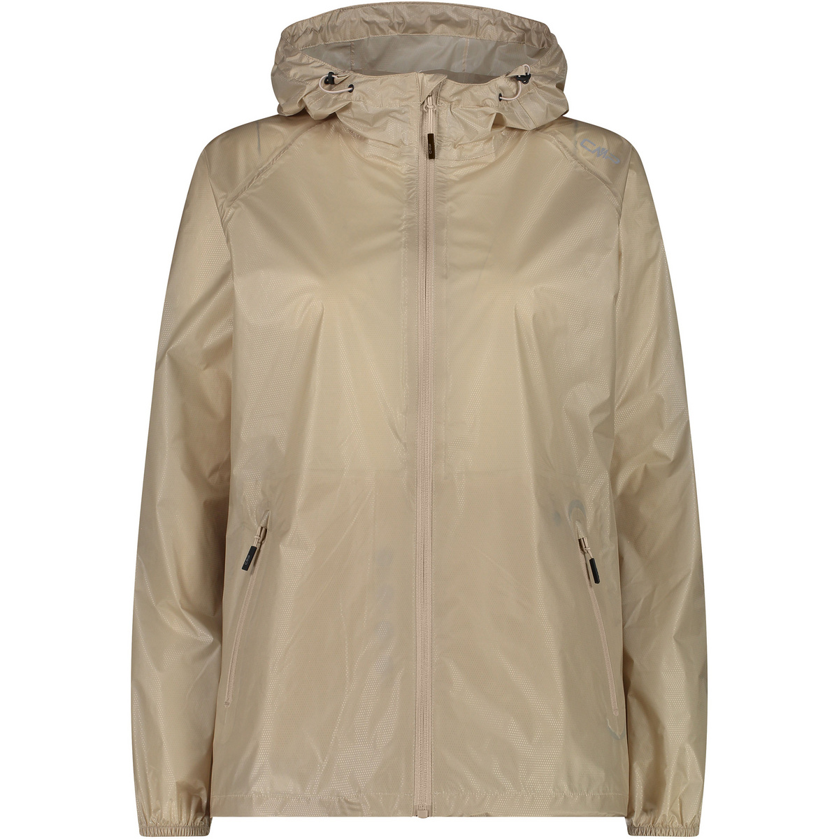 CMP Donna Giacca Rain Hoodie (Taglia XXL, Beige)