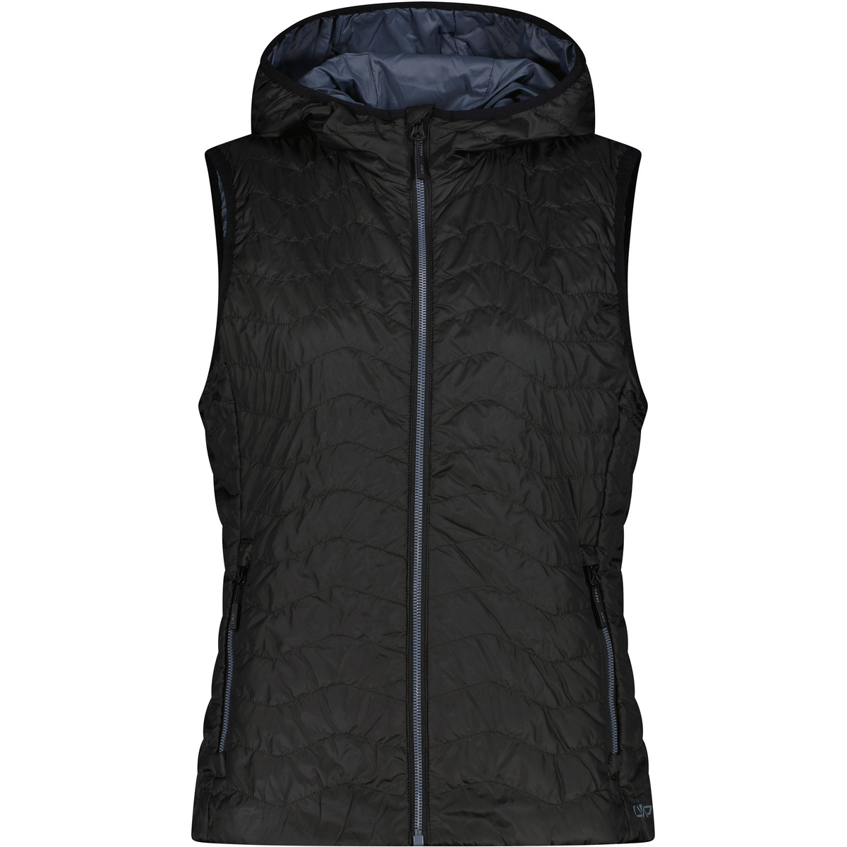 CMP Donna Gilet Hoodie (Taglia XL, Nero)