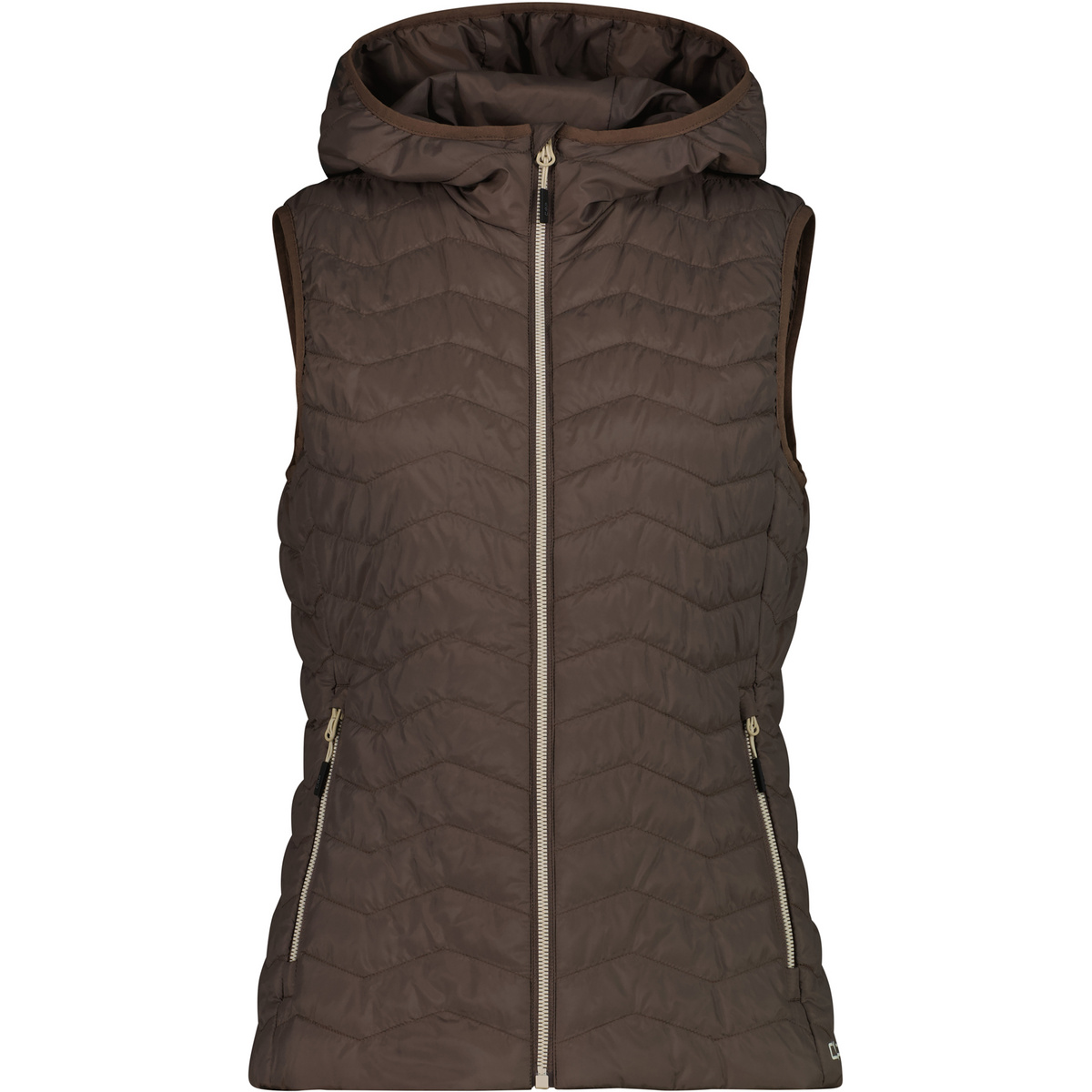 CMP Damen Hoodie Weste (Größe S, braun)