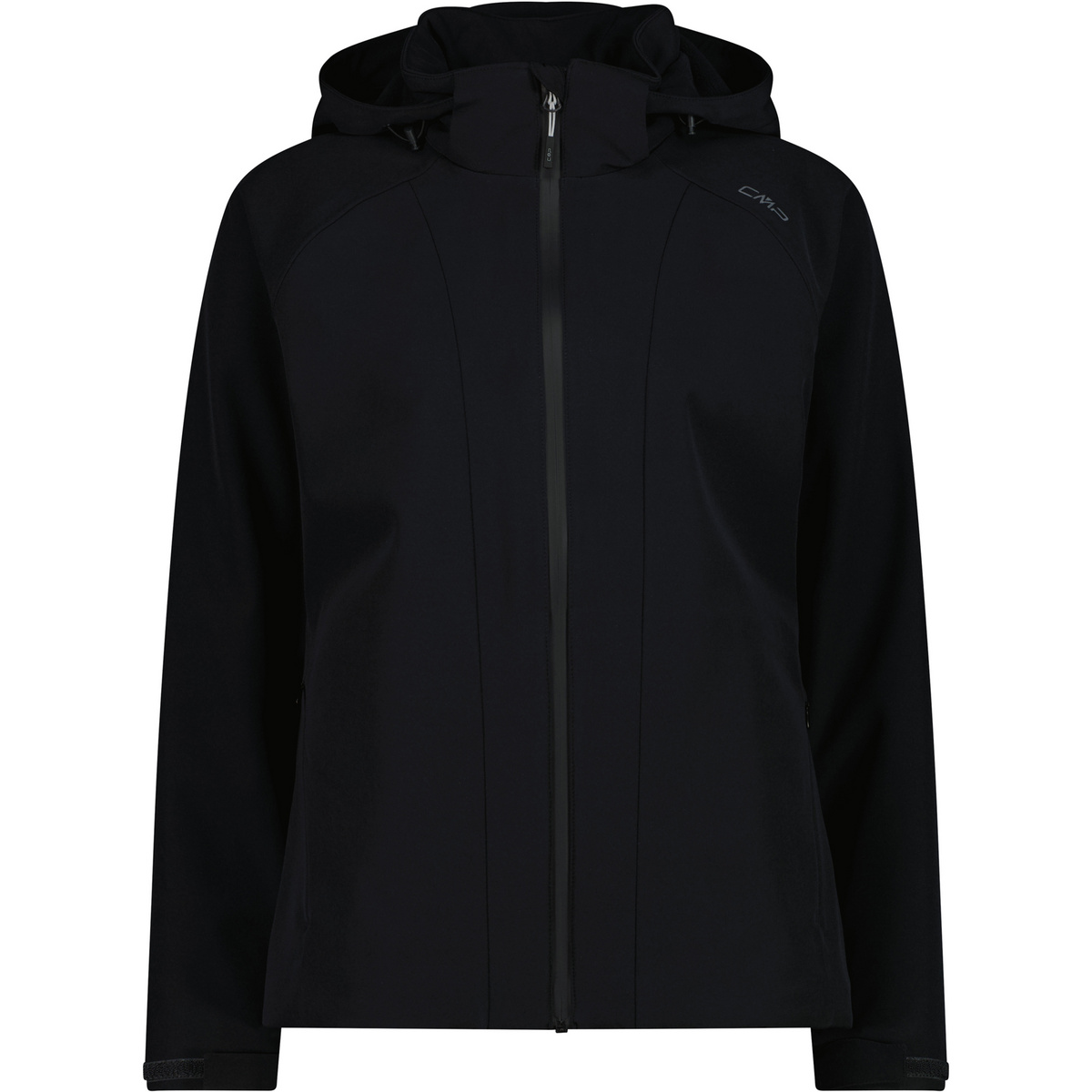 CMP Damen Zip Hoodie Jacke (Größe XL, schwarz)