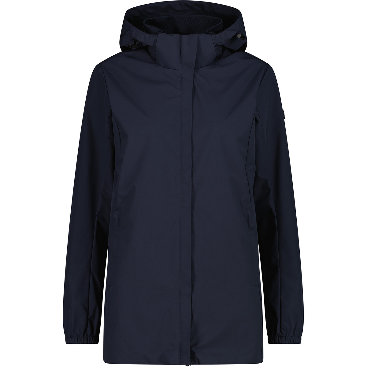 CMP Donna Parka Zip Hoodie (Taglia M, Blu)