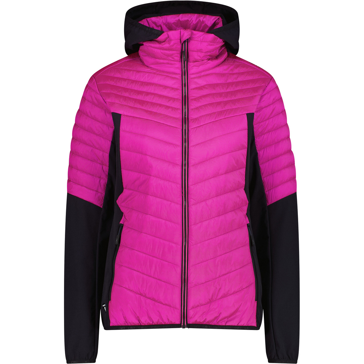 CMP Damen Hybrid Hoodie Jacke (Größe L, pink)