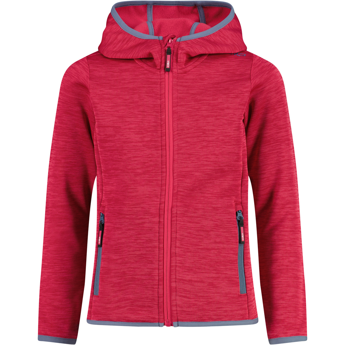 CMP Kinder Hoodie Jacke (Größe 128, rot)