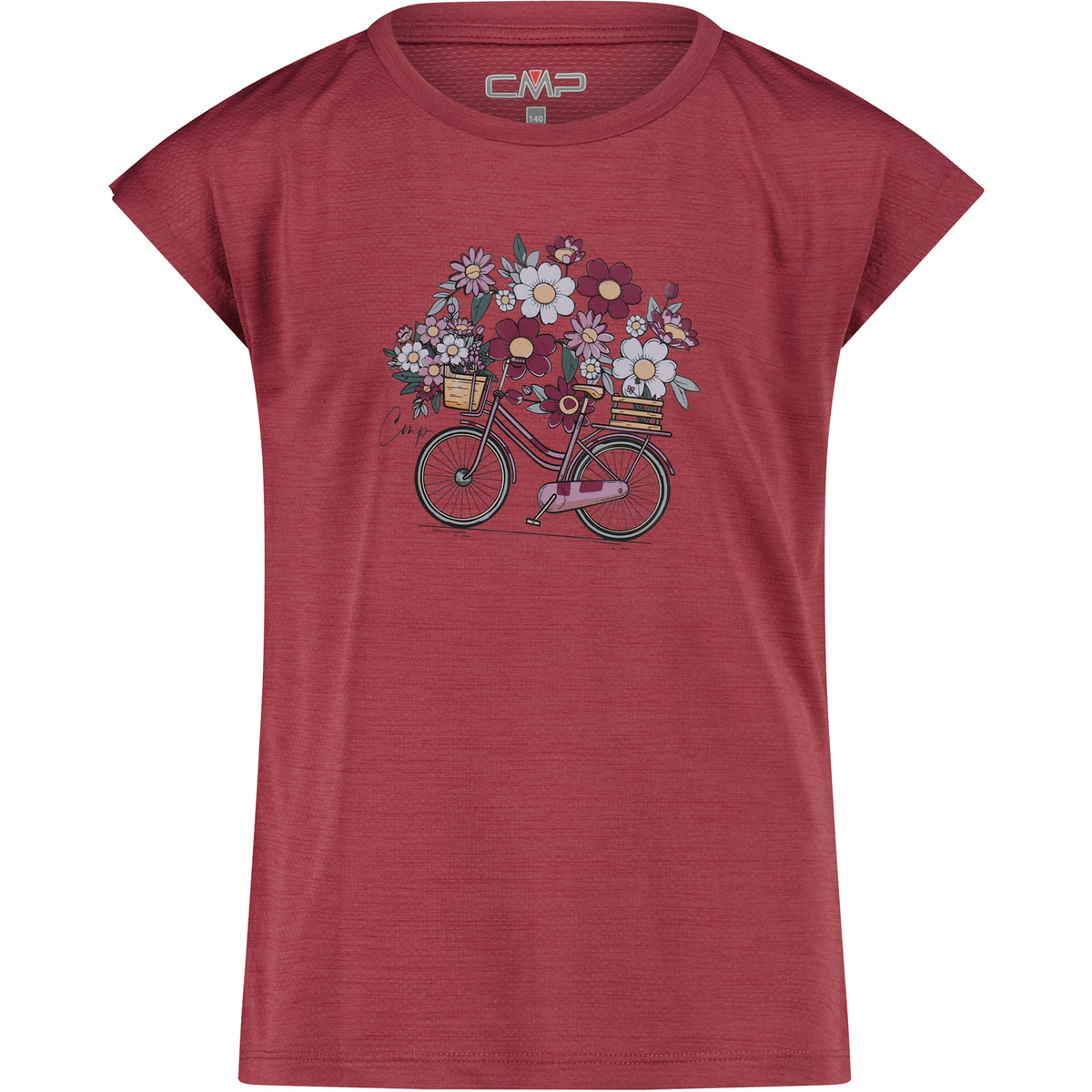CMP Kinder T-Shirt (Größe 152, rot)