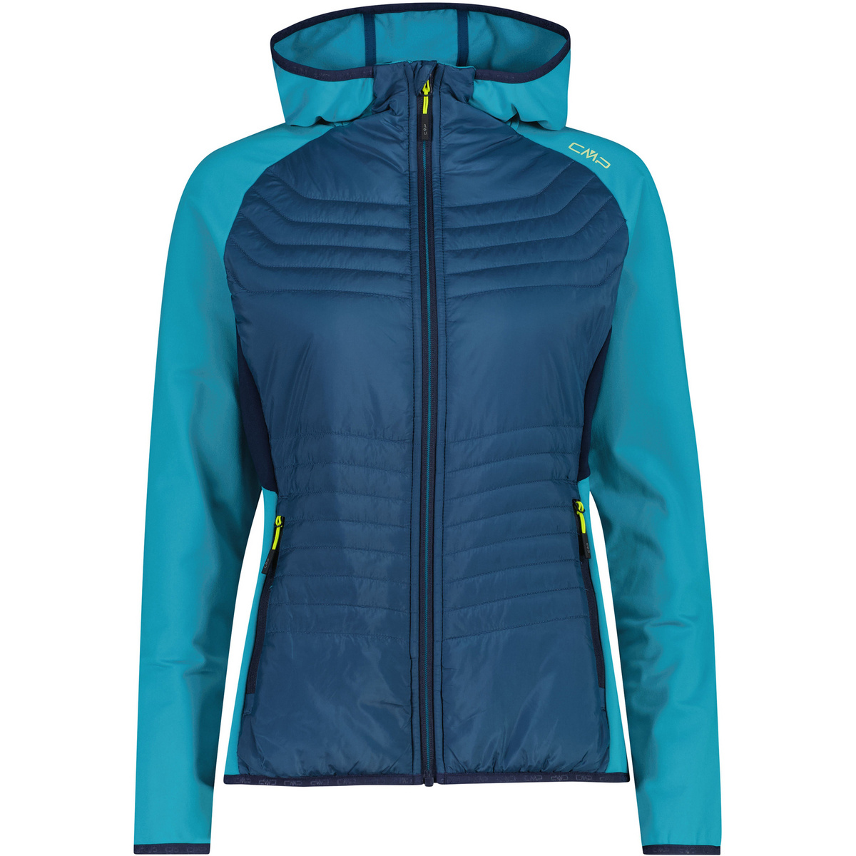 CMP Damen Hybrid Hoodie Jacke (Größe XL, blau)