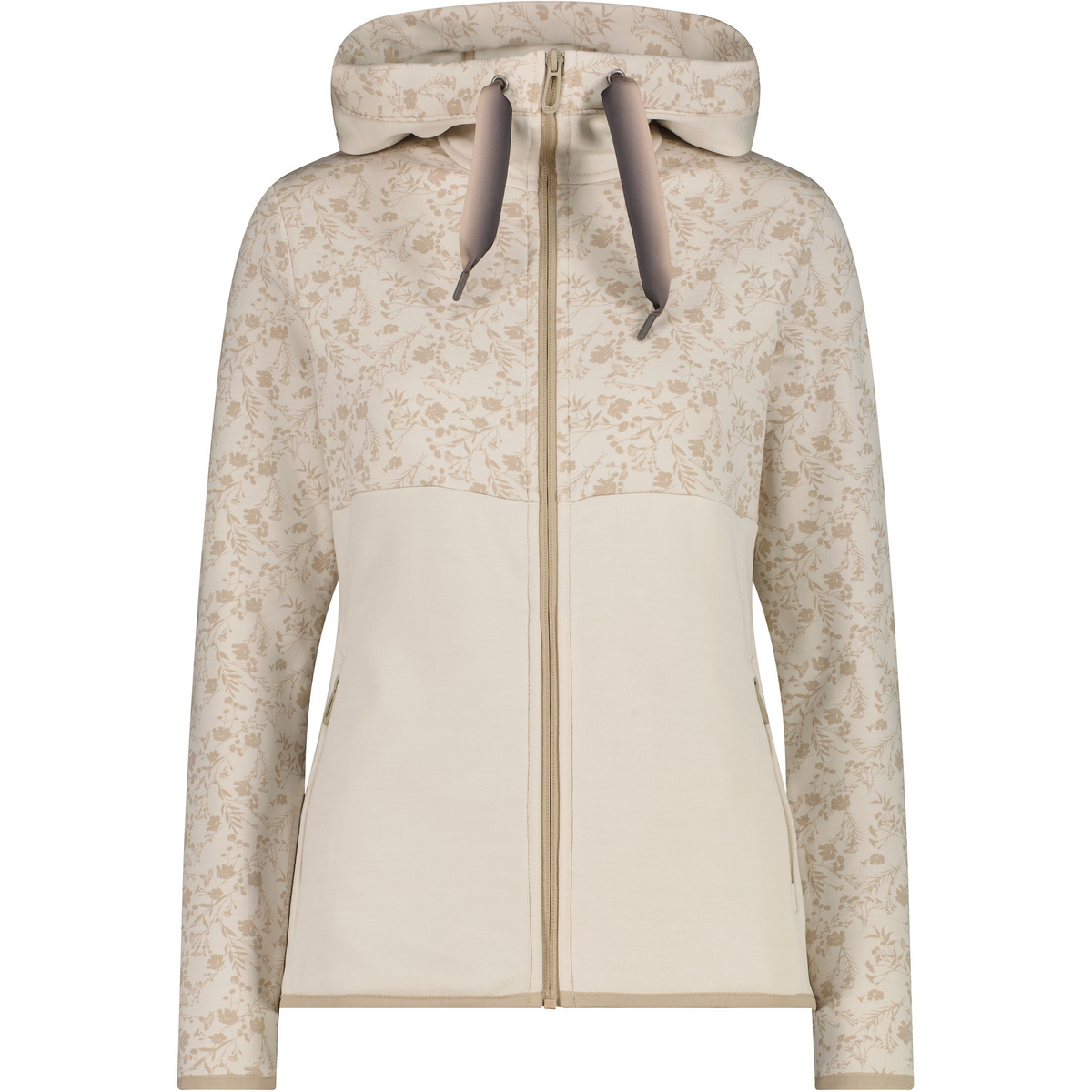 CMP Donna Giacca Hoodie (Taglia XXS, Beige)