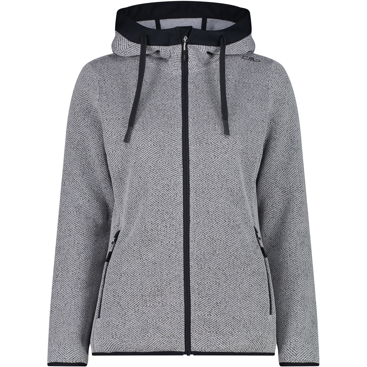 CMP Damen Hoodie Jacke (Größe S, grau)