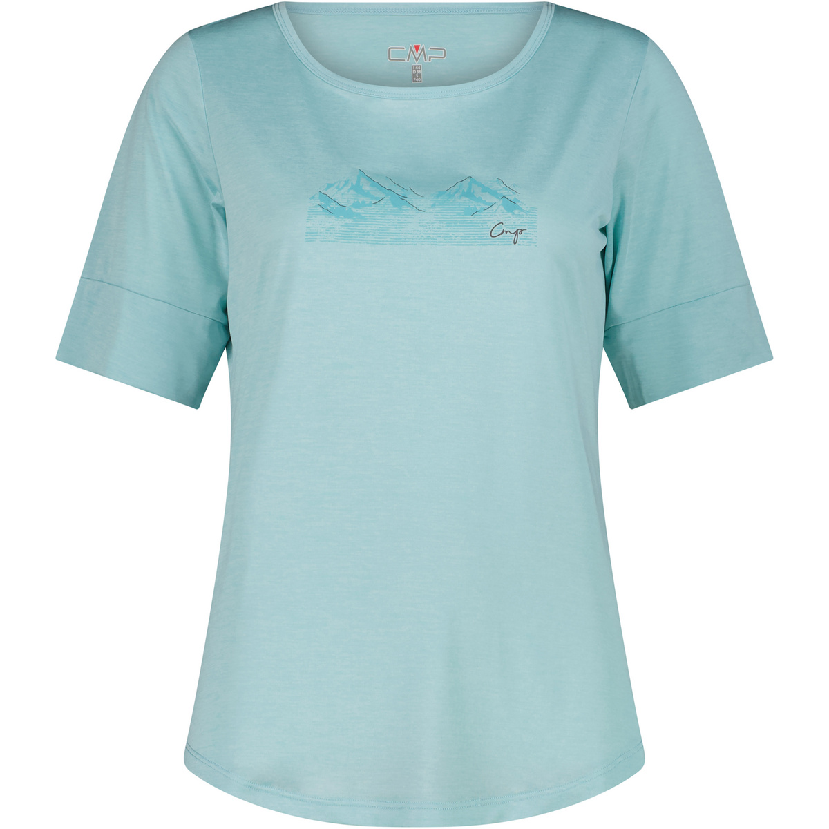CMP Donna Maglietta (Taglia XXL, Turchese)