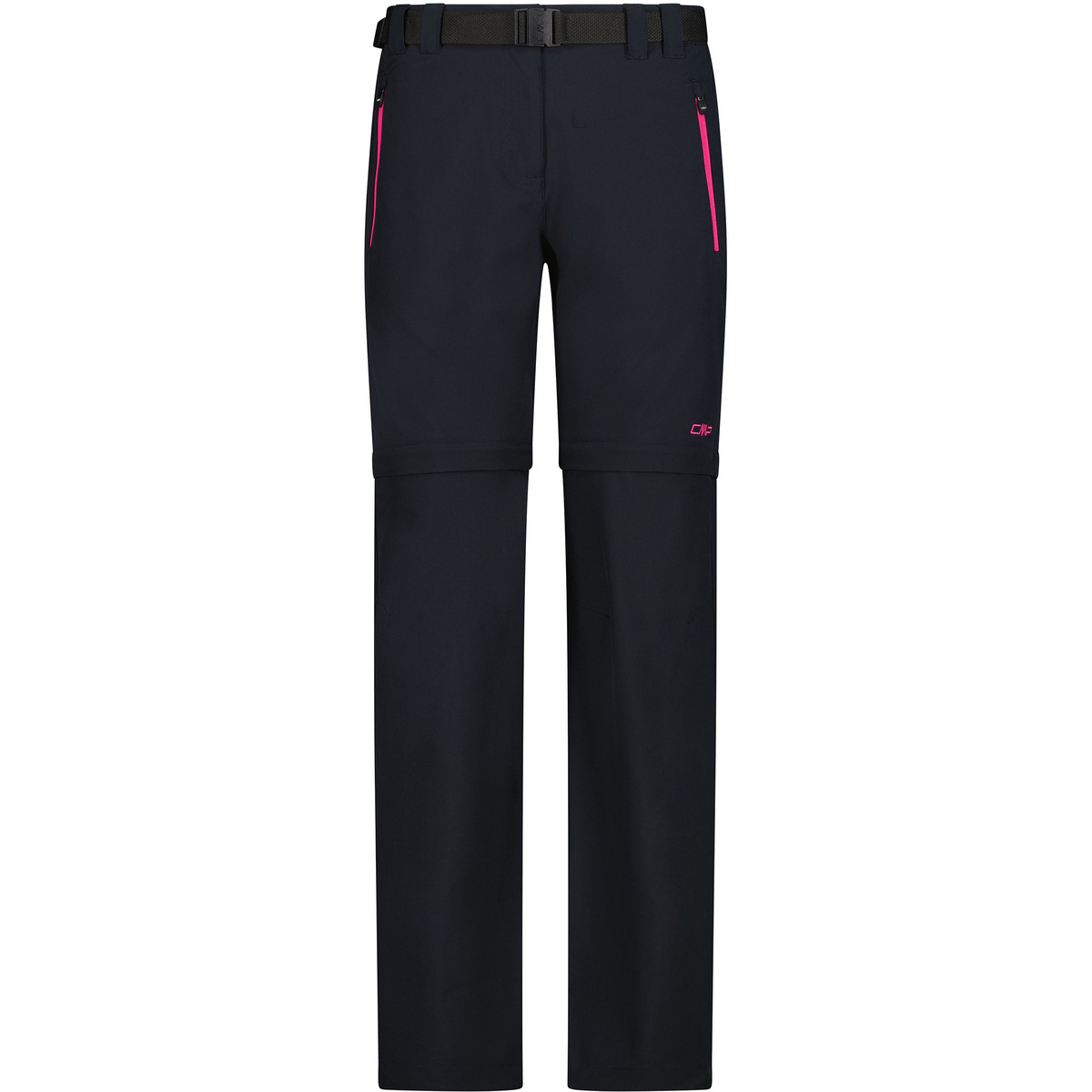 CMP Femme Pantalon Zip Off (taille XXS, Gris)