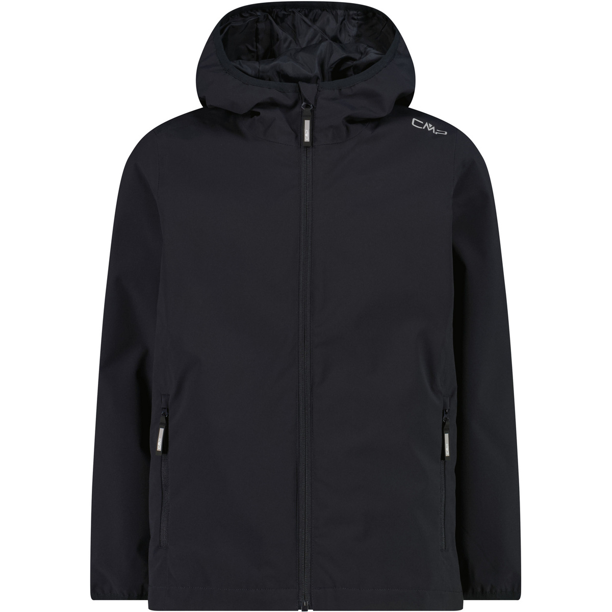 CMP Bambino Giacca Hoodie (Taglia 140, Nero)