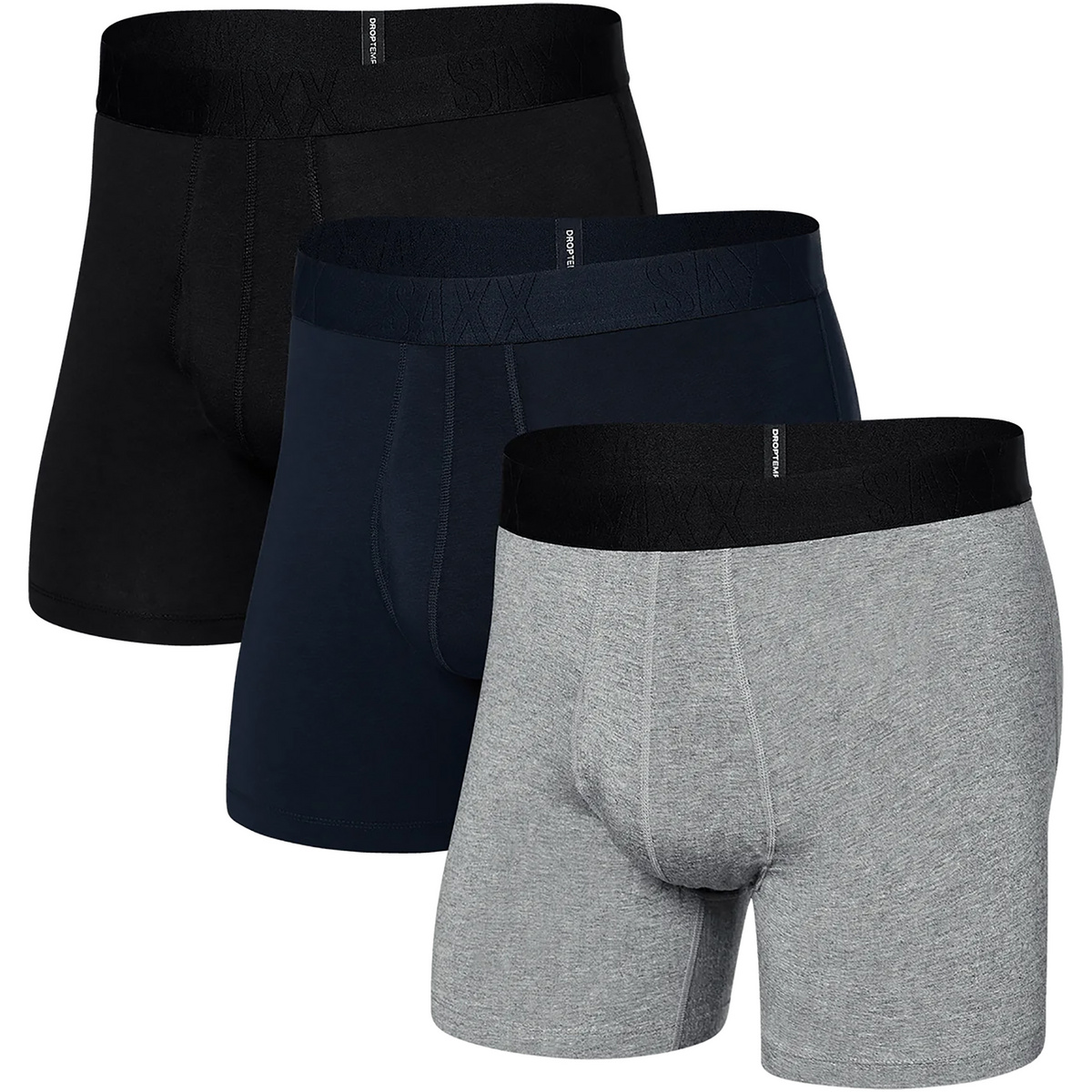 Saxx Underwear Homme Boxer Droptemp Cooling 3er Pack (taille XL, Noir)