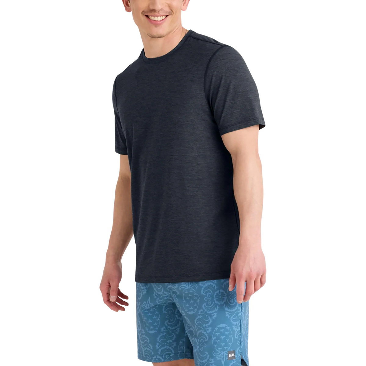 Saxx Underwear Uomo Maglietta Droptemp All Day Cooling (Taglia M, Blu)