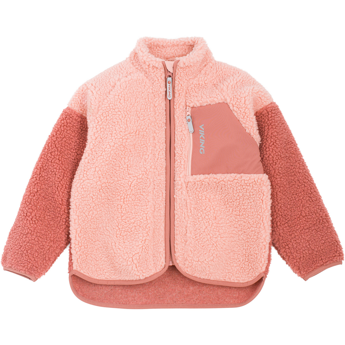 Viking Kinder Playtime Pile Jacke (Größe 116, rosa)