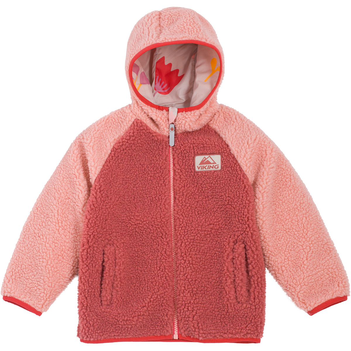 Viking Kinder Play Reversible Pile Wende Jacke (Größe 140, rosa)