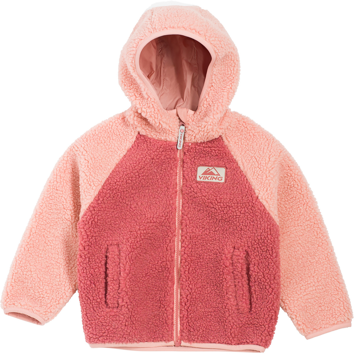 Viking Kinder Play Reversible Pile Wende Jacke (Größe 140, rosa)
