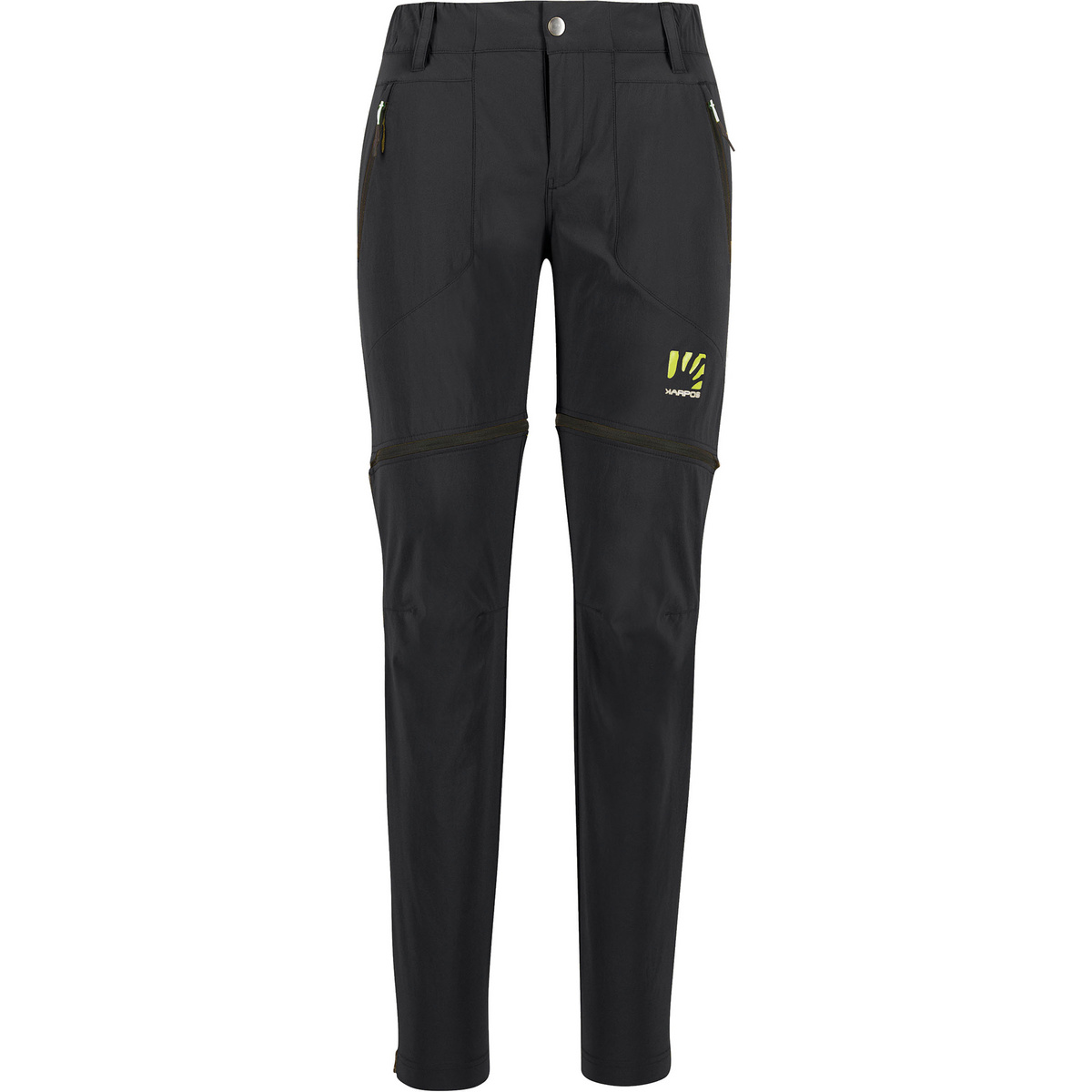 Karpos Donna Pantaloni Bosconero Zip-off (Taglia M, Nero)