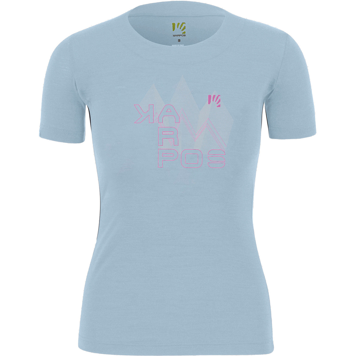 Karpos Donna Maglietta Gusela Merino (Taglia XS, Blu)