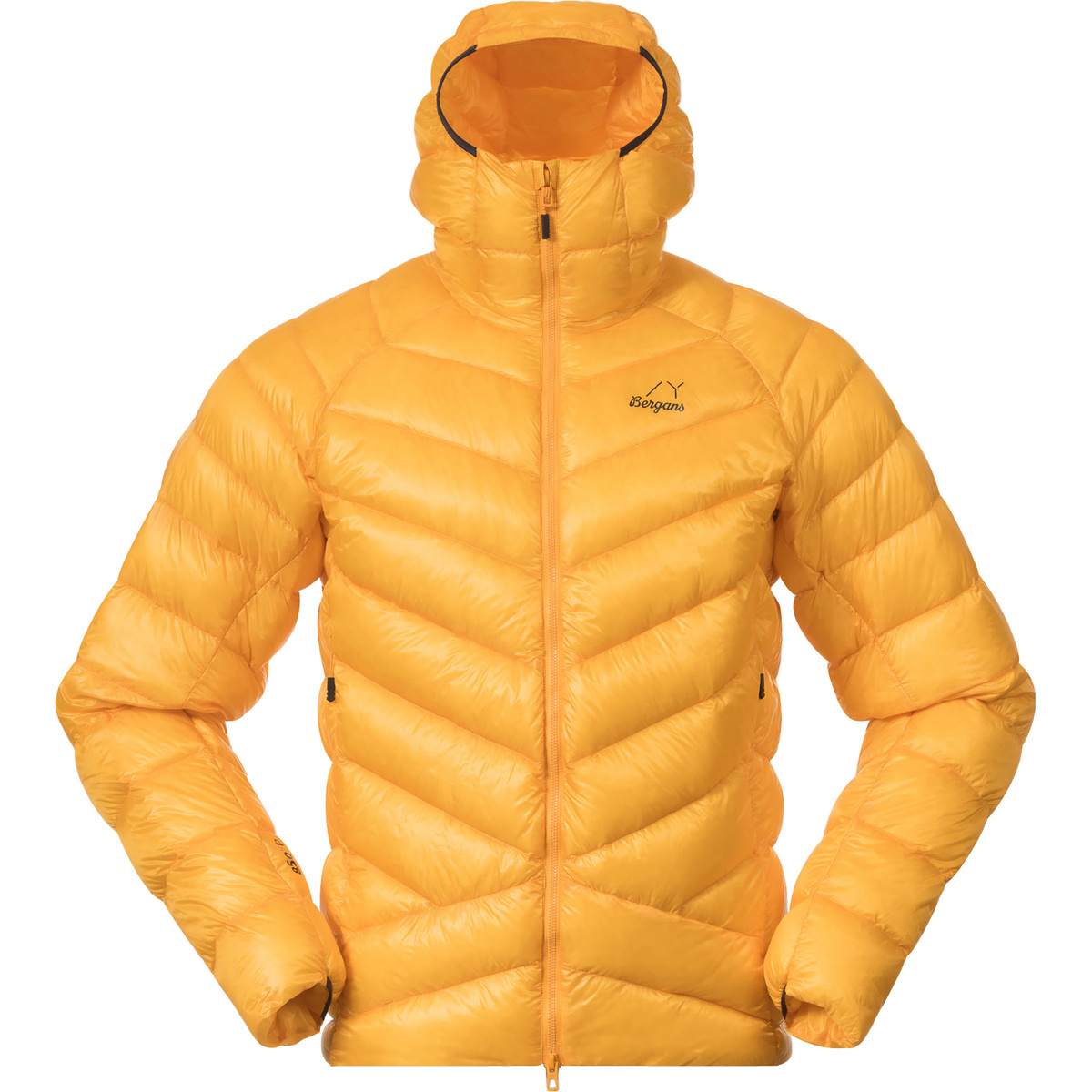 Bergans Uomo Giacca Y LightLine Weightless Down Hoodie (Taglia XXL, Giallo)