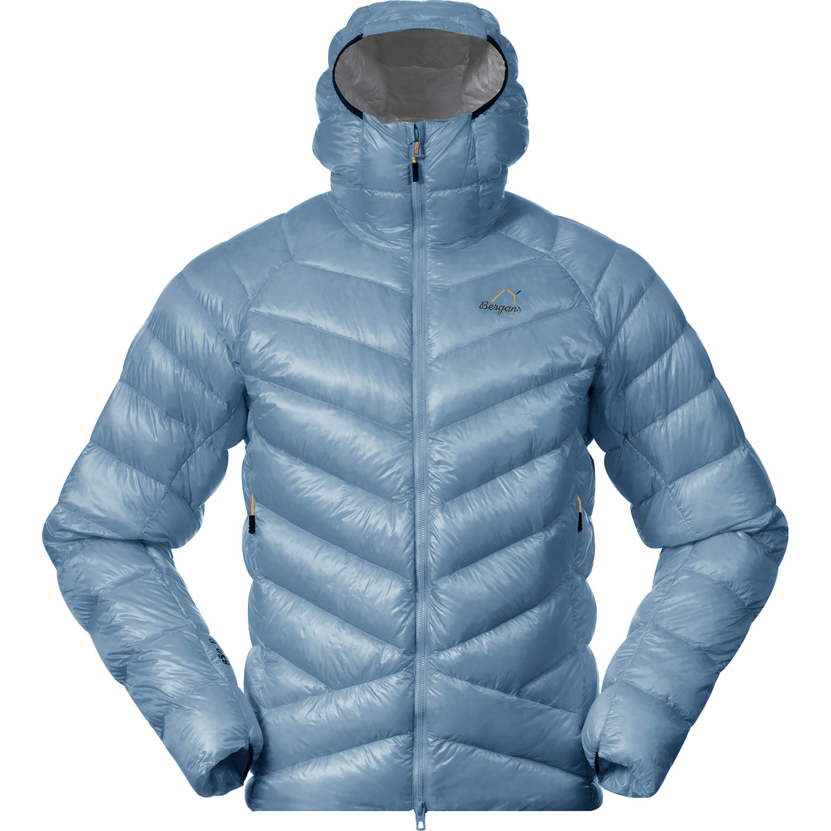 Bergans Uomo Giacca Y LightLine Weightless Down Hoodie (Taglia XL, Blu)