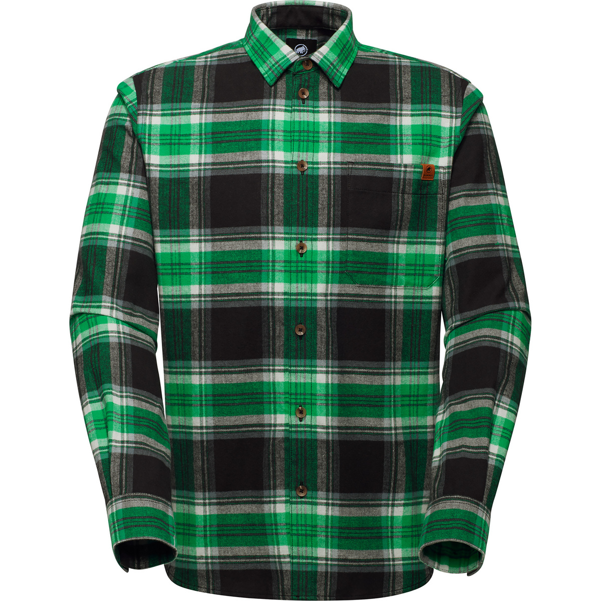 Mammut Uomo Camicia Trovat (Taglia L, Verde)