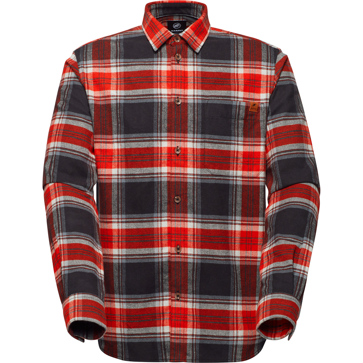 Mammut Uomo Camicia Trovat (Taglia XXL, Rosso)