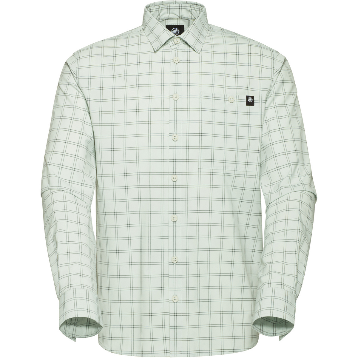 Mammut Uomo Camicia Lenni Longsleeve (Taglia XXL, Verde)