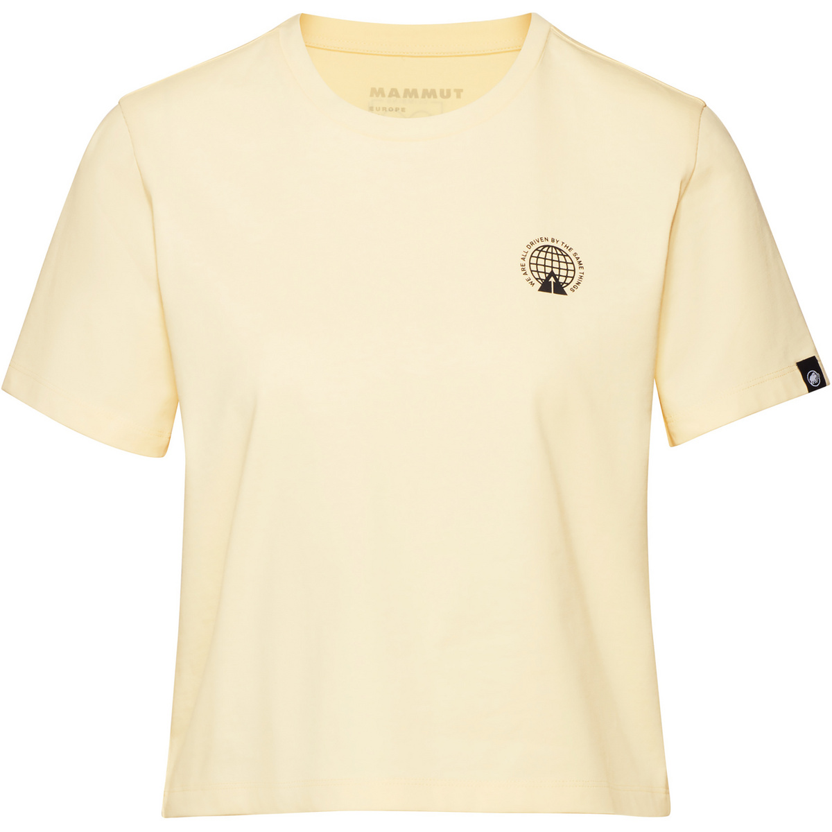 Mammut Femme T-shirt Massone Emblems Cropped (taille S, Blanc)