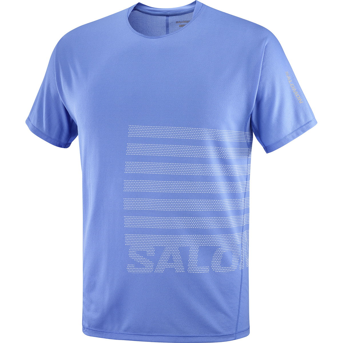 Salomon Homme T-shirt Sense Aero GFX (taille L, Bleu)