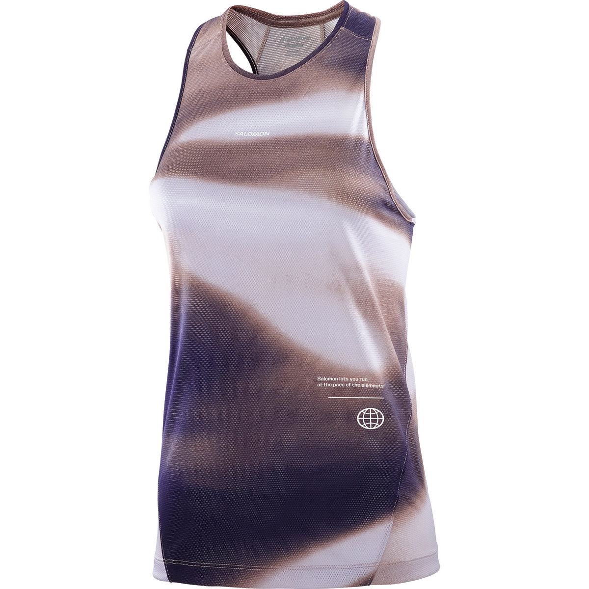 Salomon Damen SHKout Core GFX Top (Größe L, grau)