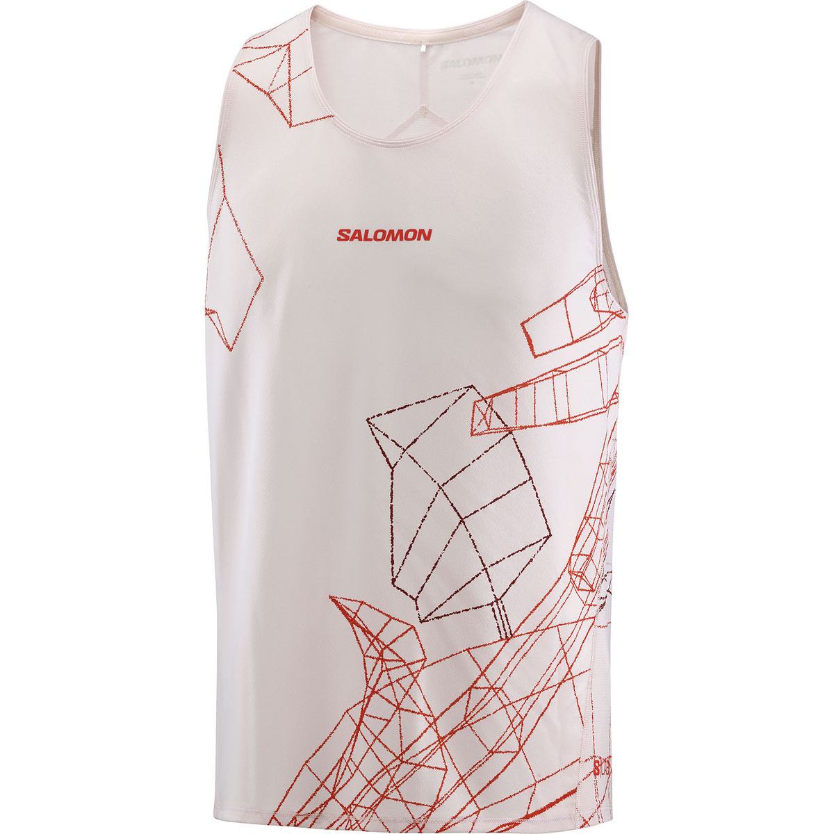 Salomon Herren S-Lab Speed Singlet Tanktop (Größe S, beige)